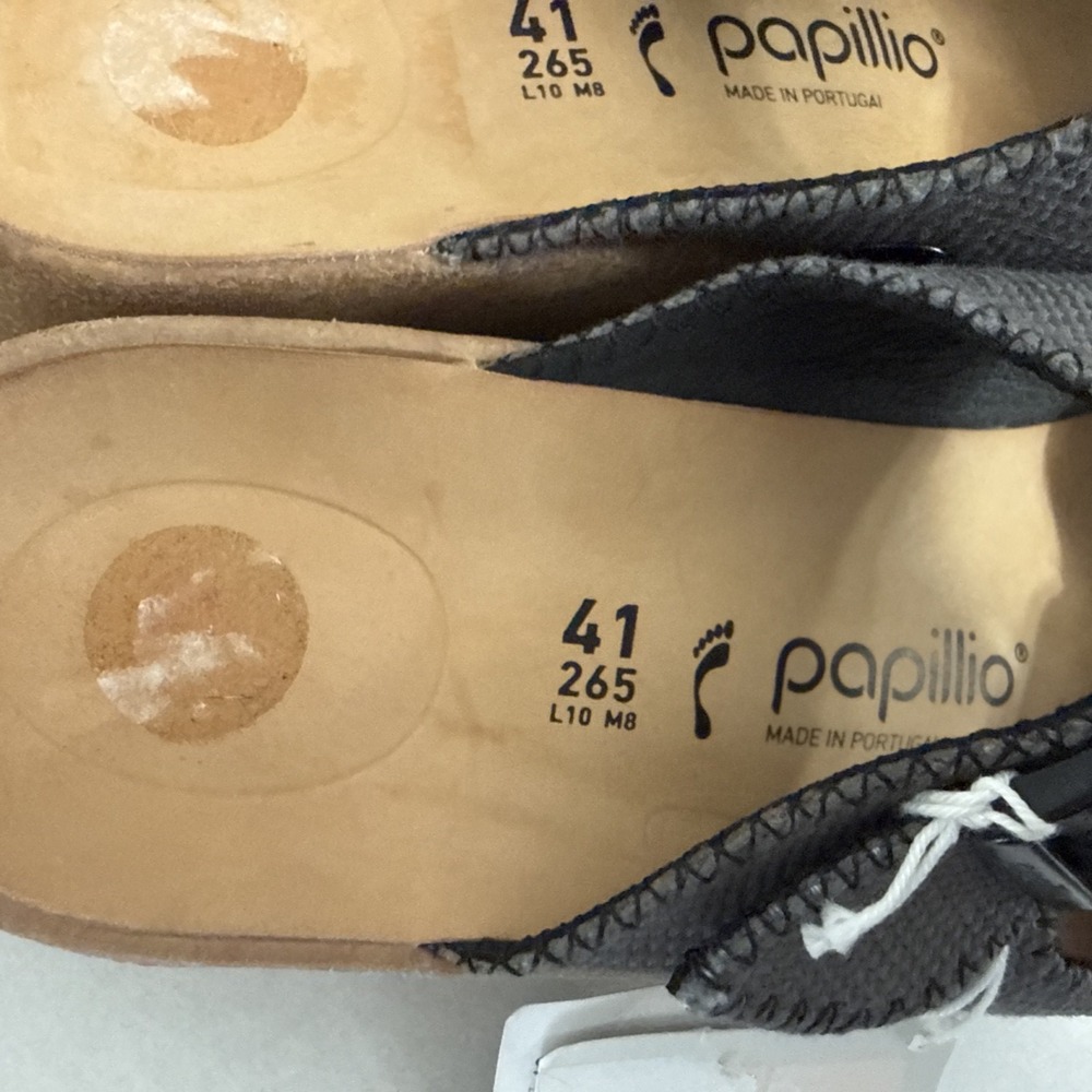 New Birkenstock Gabriela Papillio Platform Sandal Sz 41 Gray Anthracite Canvas - Picture 3 of 14